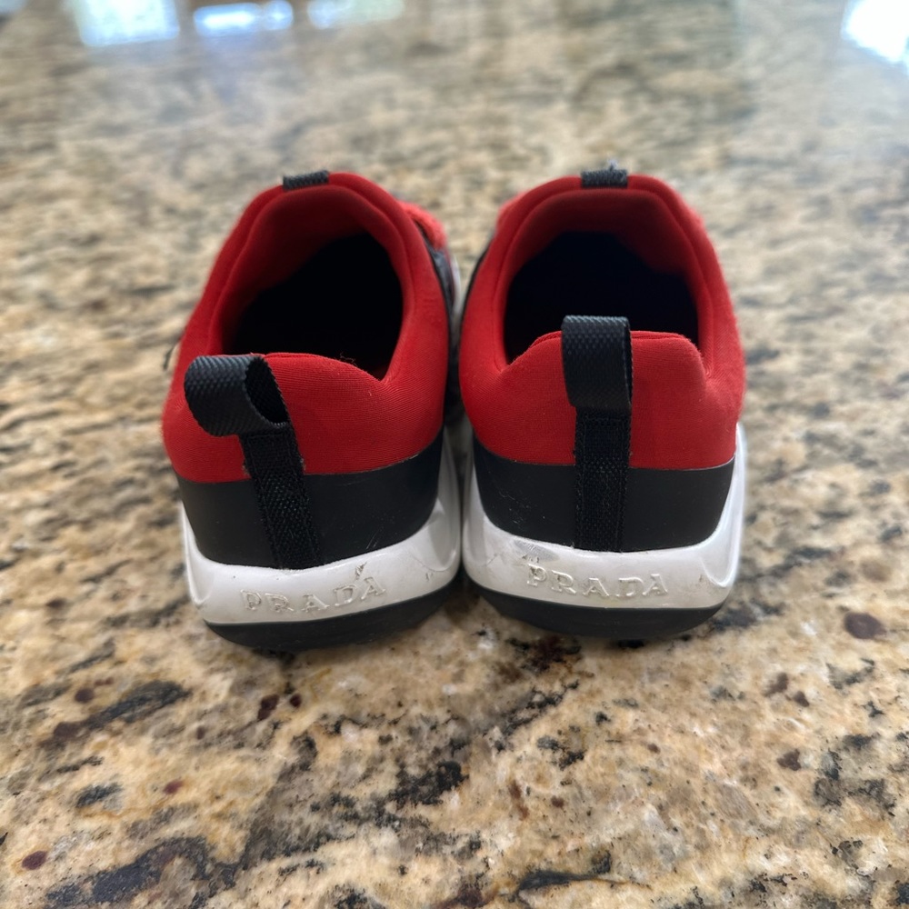 Prada Boy’s 0E0785 Neoprene Sneakers - Picture 2 of 4